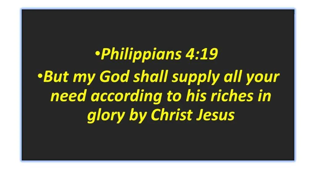 Frank Wyatt- God meets our every need