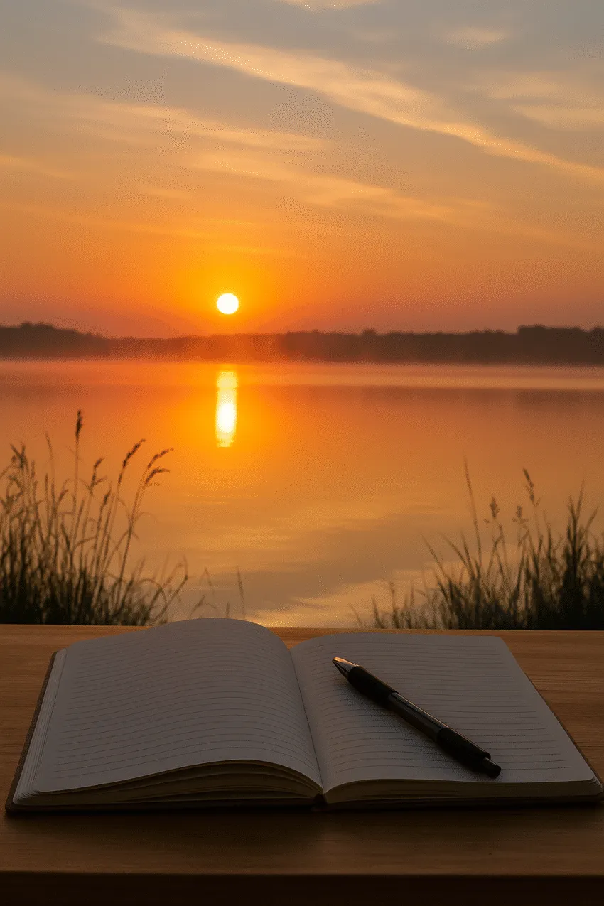 Sunrise journaling about God’s goodness and Matthew 7:11
