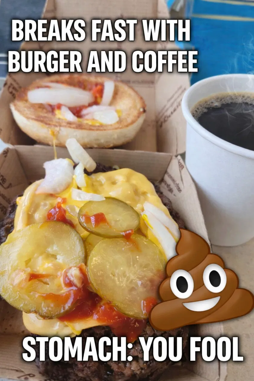 Frank Wyatt weight loss journey starting point burger and coffee fasting mistake